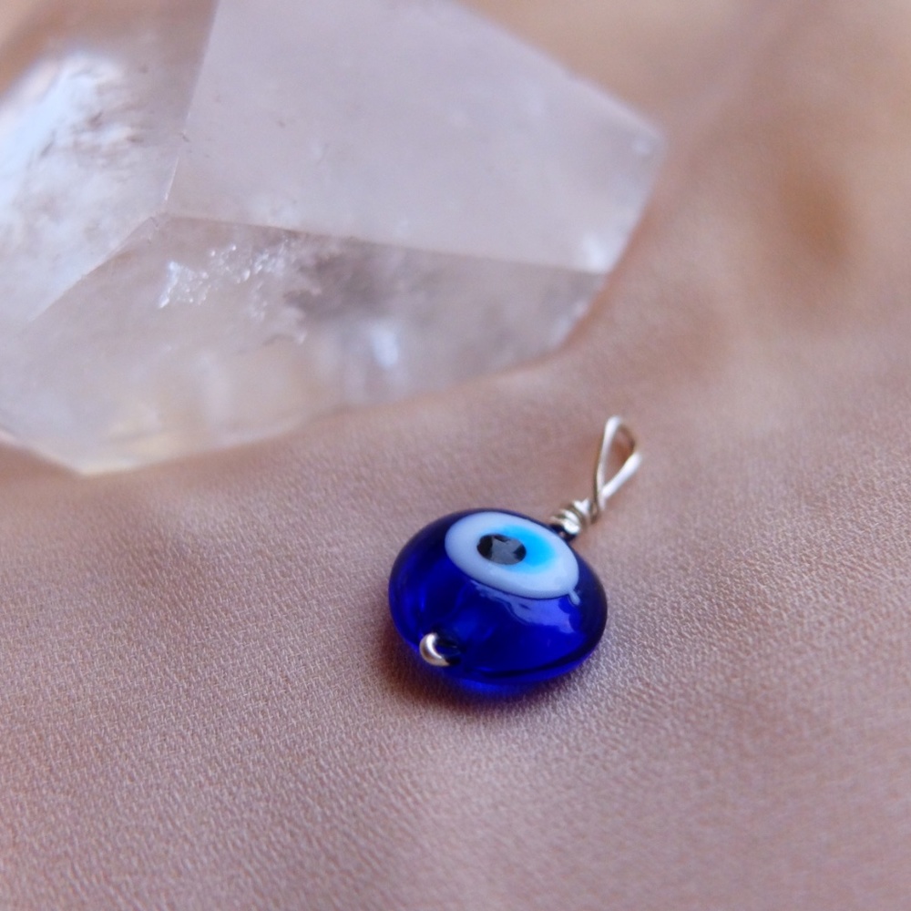 Evil Eye Pendant in Sterling Silver
